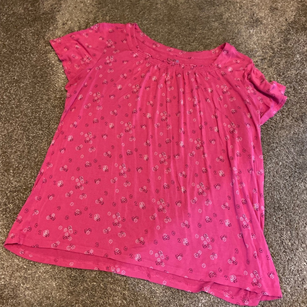 Croft & Barrow Fuchsia Floral Top